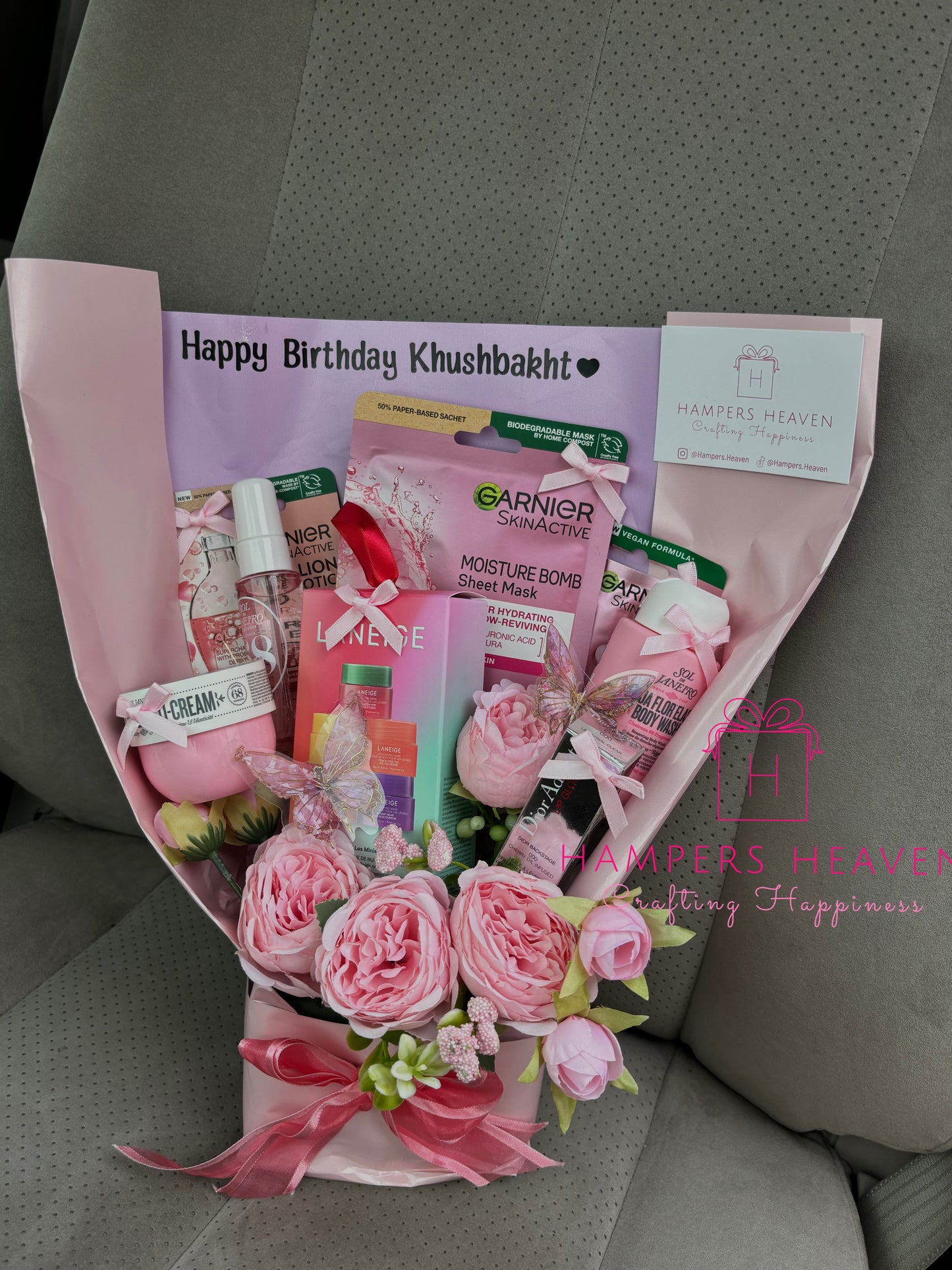 Forever Pink Rose Makeup Bouquet (2)