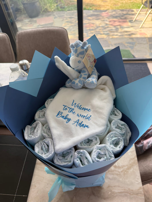 Baby Bouquet (Boy) Customised Comforter