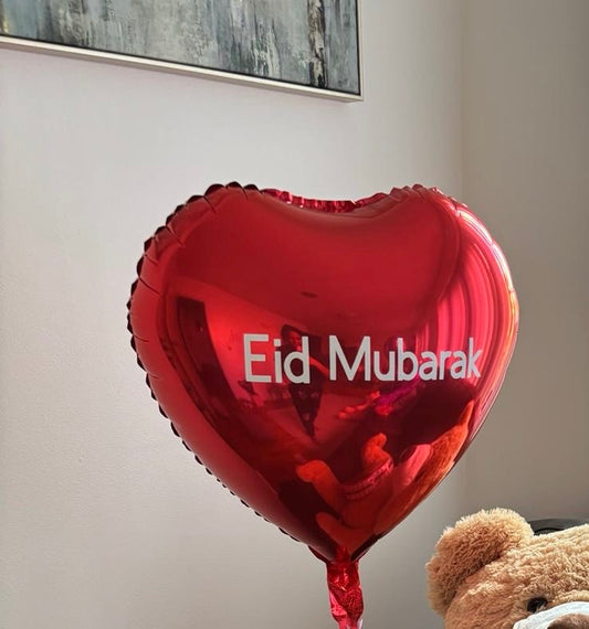 ‘Eid Mubarak’ loveheart Balloon
