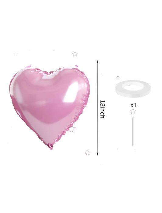 Pink Loveheart Helium Balloon